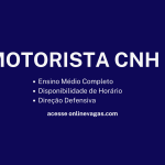 Motorista CNH B