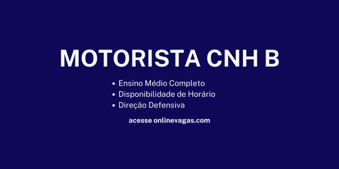 Motorista CNH B