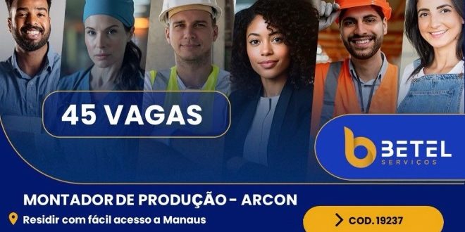 Betel Serviços 45 vagas
