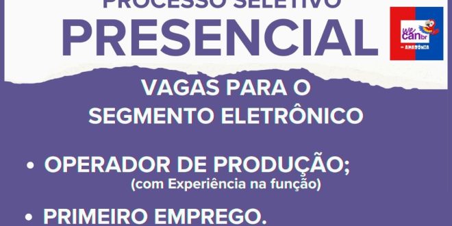 Wecan seleção presencial