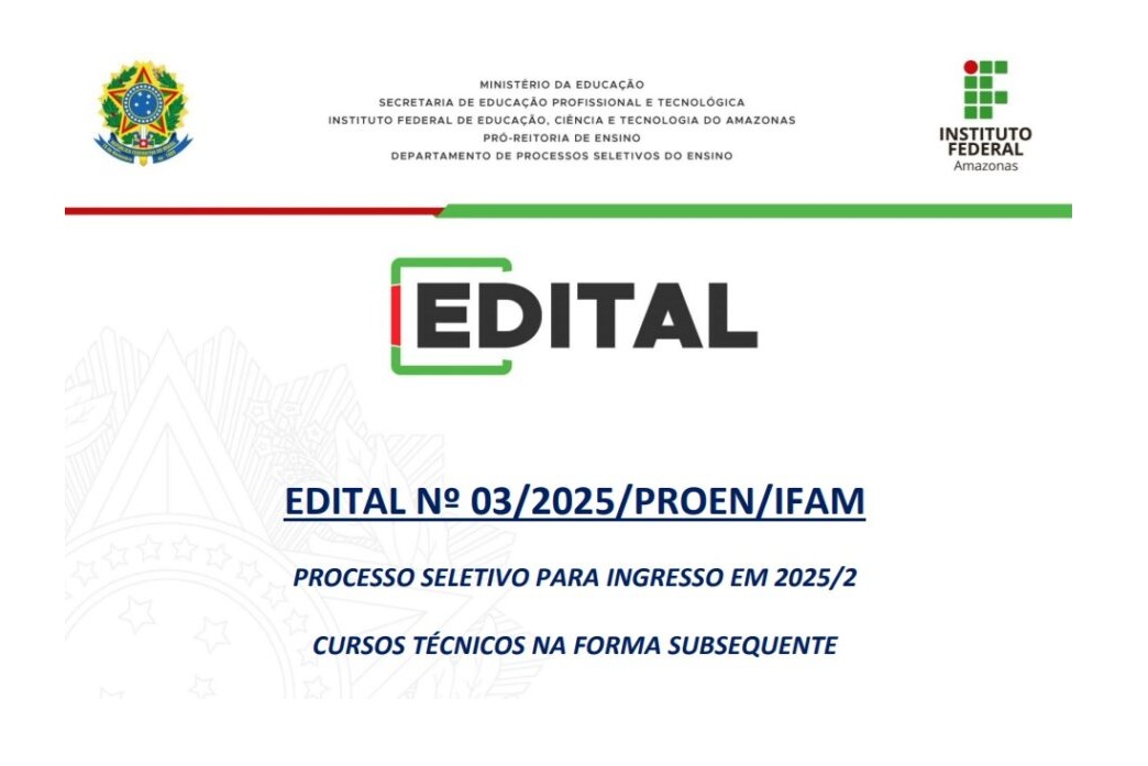 IFAM abre inscrições para cursos técnicos, superiores e especializações ...