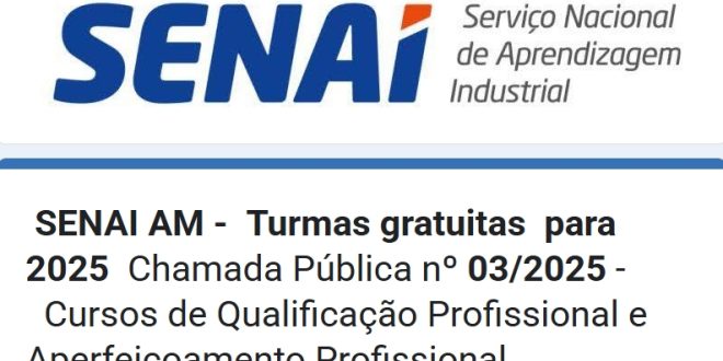 Senai Turmas para 2025
