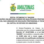 CETAM Edital 004.2026