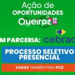 Queiroz + Sebrac vagas presenciais