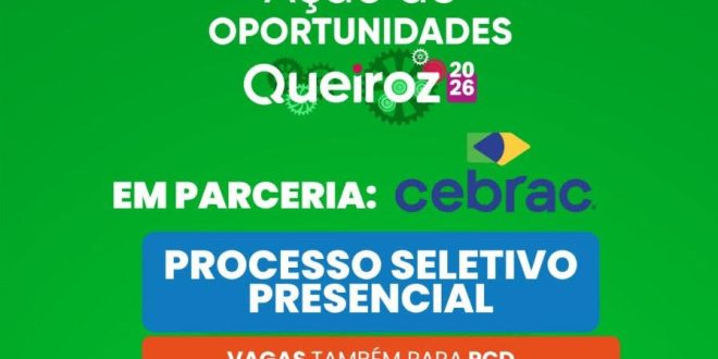 Queiroz + Sebrac vagas presenciais