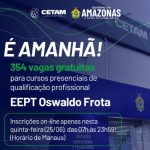 CETAM anuncia 354 vagas em 2026