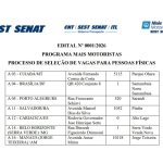 SEST SENAT Edital 2026 do Programa Mais Motoristas
