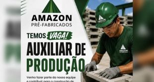 Amazon pré-fabricados - auxiliar de produção